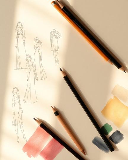 Fashion design workspace